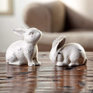 SPI Home White Rabbit Pair Decor 64044