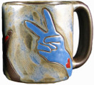 Mara Stoneware Mug - Peace Sign - 16 oz