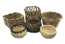 Traditional Craft Kits Beginner Coil Basket Kit - Basket Weaving Kit Set of 6