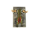 Green Tree Jewelry Double Rack & Pinion Grey Wood Light Switch Plate