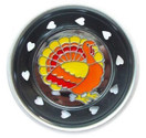 Thanksgiving Turkey Gobble Enamel Novelty Sink Strainer