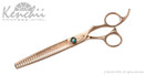 Kenchii Rose Gold Deluxe Grooming Shears Great Grooming Shears for All Breeds (7.0" 4 Piece Set)