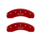 MGP Caliper Brake Cover Red 14004SBOWRD Front Rear for Chevrolet Avalanche 13-14