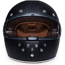 D.O.T. Approved DAYTONA HELMETS RETRO DULL BLACK W/ DULL BLACK ACCENT