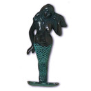 SPI Home Tropical Nautical Brass Mermaid Wall Hook Peg Decor 30207