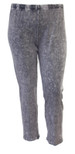 Jess & Jane Mineral Cotton Spandex Legging Pant M31-Ankle Midnight Grey Large 