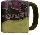 Mara Stoneware Mug - Wolves - 16 oz