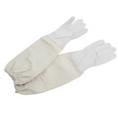 Sheep Skin Beekeeping Protective Gloves with Canvas Sleeves - Large - GL-GLV-L