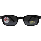 Pacific Coast Sunglasses KD's Black Matte Frame/Smoke Lens Rectangle - 20010