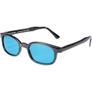 Pacific Coast Sunglasses X-KD's Black Frame/Turquoise Lens Sunglasses (1129)