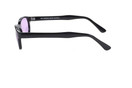 Original X-KD's 20% Larger PURPLE Lens Black Frame Biker Sunglasses 11216