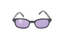 Original X-KD's 20% Larger PURPLE Lens Black Frame Biker Sunglasses | 11216