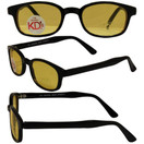 Pacific Coast Sunglasses Original KD's Biker Sunglasses 2 PK Clear/Yellow Lenses