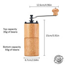 AKIRAKOKI Manual Coffee Grinder Wooden Mill - Light Wood