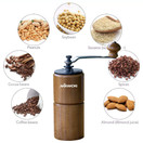 AKIRAKOKI Manual Coffee Grinder Wooden Mill - Brown