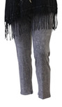 Jess & Jane Mineral Washed Cotton Spandex Legging PantM31-Ankle Midnight Grey 3X
