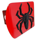 Elektroplate MetalHead Black Lightning Spider Red Metal Hitch Cover