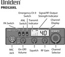 Uniden PRO520XL Compact 40 Channel CB Radio w/ RF Gain, PA, ANL Filter