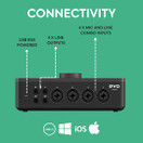 Audient EVO 8 USB Audio Interface, Black