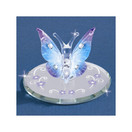Glass Baron Butterfly Blue with Crystals L0 319-B2