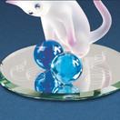 Glass Baron Curious Cat Figurine, S4 129-2