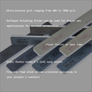 Ultra-Precision Softback Polishing Sticks For Flawless Finishes, Metal/Sponge