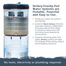 Royal Berkey with 10" SS Berkey Water View Spigot RB4X2-BB-WVS10								