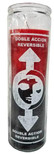 Indio 7 Day Candle 2 Color Reversible- Red/Black