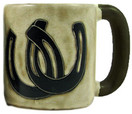 Mara Stoneware Mug - Horseshoes- 16 oz