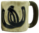 Mara Stoneware Mug - Horseshoes 16 oz.