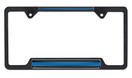 Elektroplate Police Blue Line Open Black License Plate Frame | POLICE-OPN-BLK-LPF