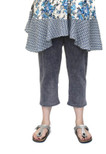 Jess & Jane Mineral Washed Cotton Spandex Legging Pant Midnight Large