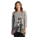 Jess & Jane Free Fly Cotton Wavy Contrast Tunic Top Playtime Large