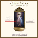 Christian Brands Divine Mercy 6" Holy Water Font