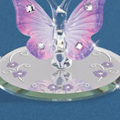 Glass Baron Butterfly Lavender with Crystals L0 319-L