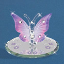 Glass Baron Butterfly Lavender with Crystals L0 319-L