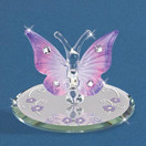 Glass Baron Butterfly Lavender with Crystals - L0 319-L