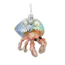 December Diamonds Hermit Crab Glass Christmas Ornament, 79-81441