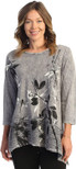 Jess & Jane Free Fly Cotton Wavy Contrast Tunic Top Playtime 1X