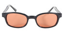 Pacific Coast Sunglasses KD's Biker, Black/Orange