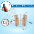 Sontro OTC Hearing Aids for Adults, Beige - Pair - Behind the Ear Aid