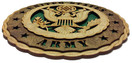 Armed Forces Army Decorative Laser 3D Wooden Wall Plaque Green