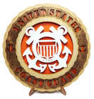 Coast Guard Armed Forces Military Decorative Laser Crafted 3D - Wooden Wall Plaque