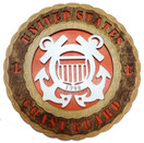 Coast Guard Armed Forces Military Decorative Laser Crafted 3D - Wooden Wall Plaque