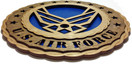 Contemporary Air Force Wings Armed Forces Decorative 3D Wooden Wall Plaque 