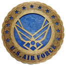 Contemporary Air Force Wings Armed Forces Decorative 3D Wooden Wall Plaque 