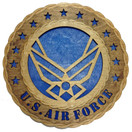 Contemporary Air Force Wings Armed Forces Decorative 3D-Wooden Wall Plaque 