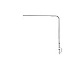 Slimline 3 Table Daylight U35108 Clamp on LED, Brushed Steel