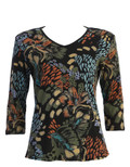 Jess & Jane River Cotton Tee Shirt Top Amazon Black 15-1643 BK 1X
