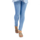 Jess & Jane Mineral Washed Cotton Spandex Legging Pant M31-Ankle Indigo Blue XL